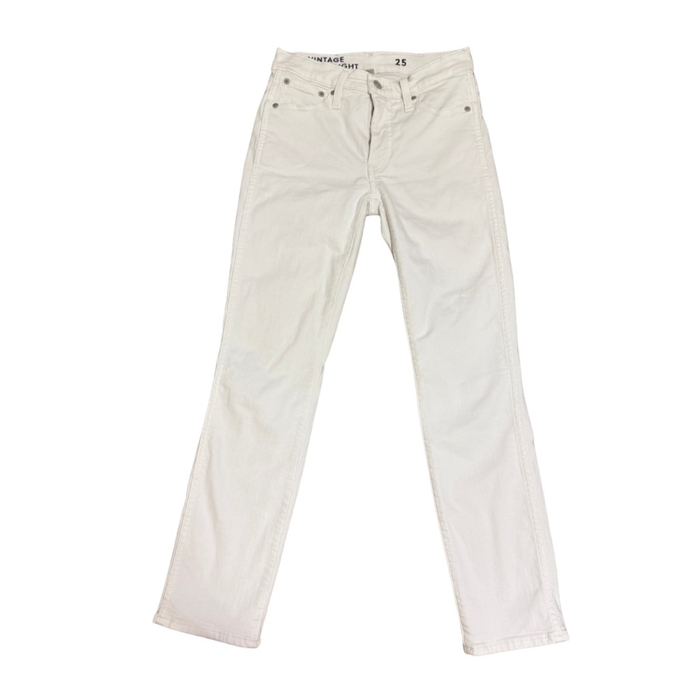 Women's White Straight-Leg Jeans